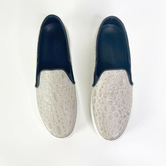 ZCD Montreal Taupe gray Slip on sneakers Croc - Picture 5 of 10